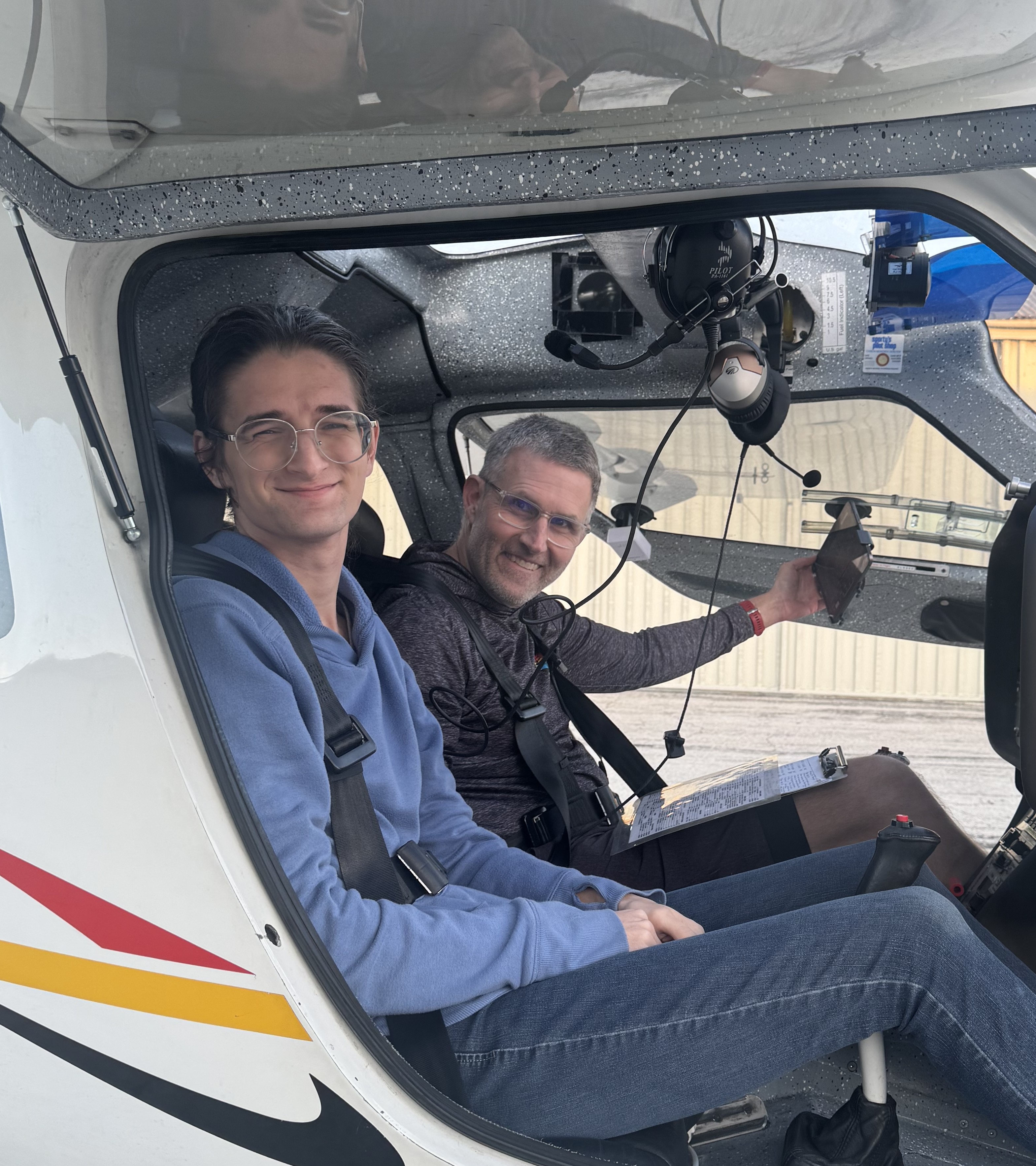 Plane ride with my uncle