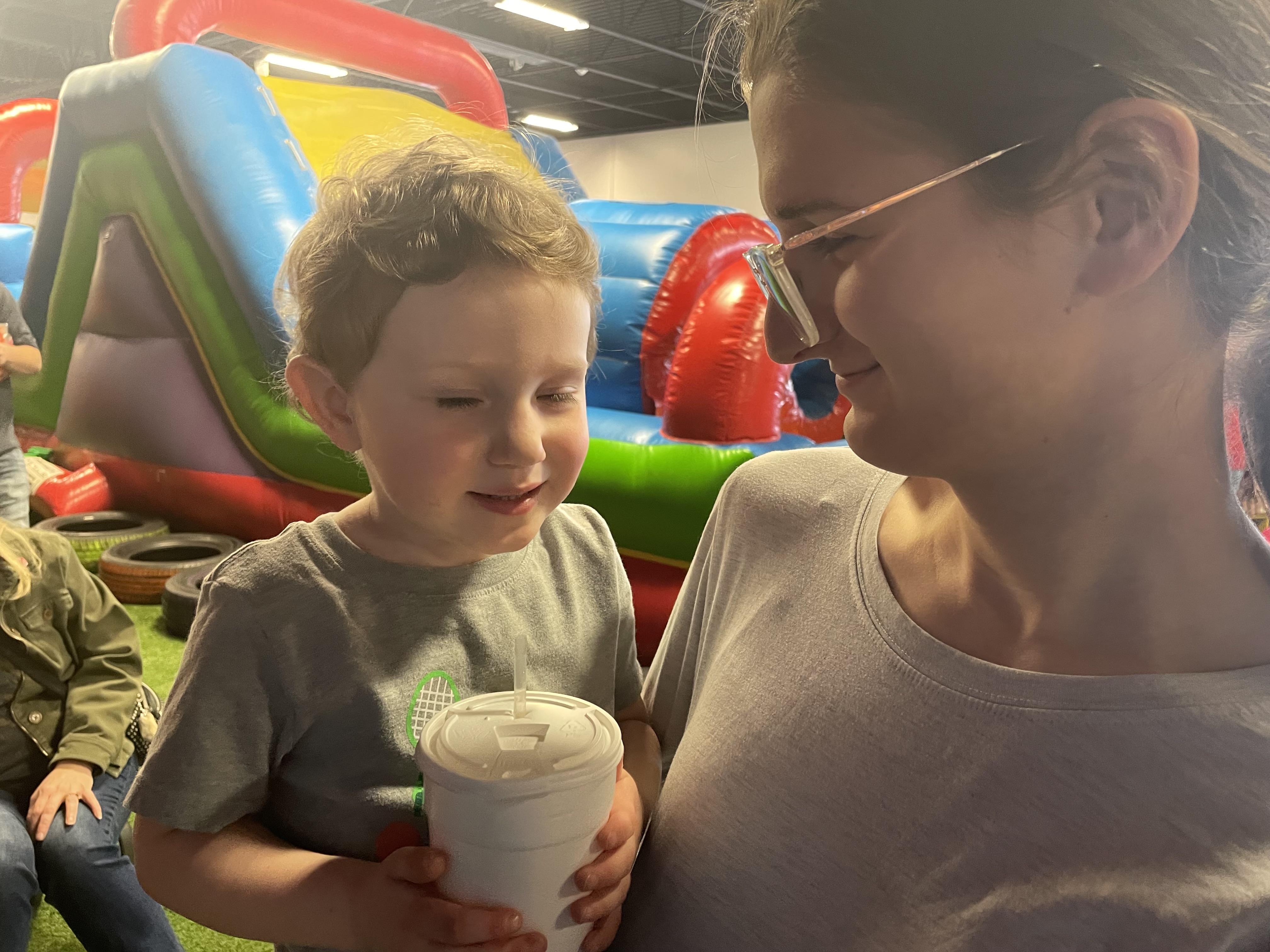 At Tiger Bounce with my nephew